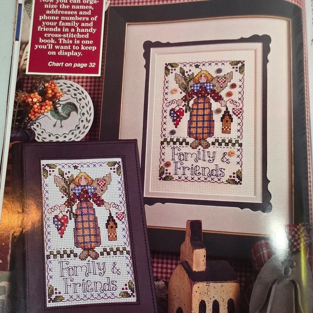 Cross Country Stitching June 2005 Cross Stitch Patterns Primitive Folk Art OOP